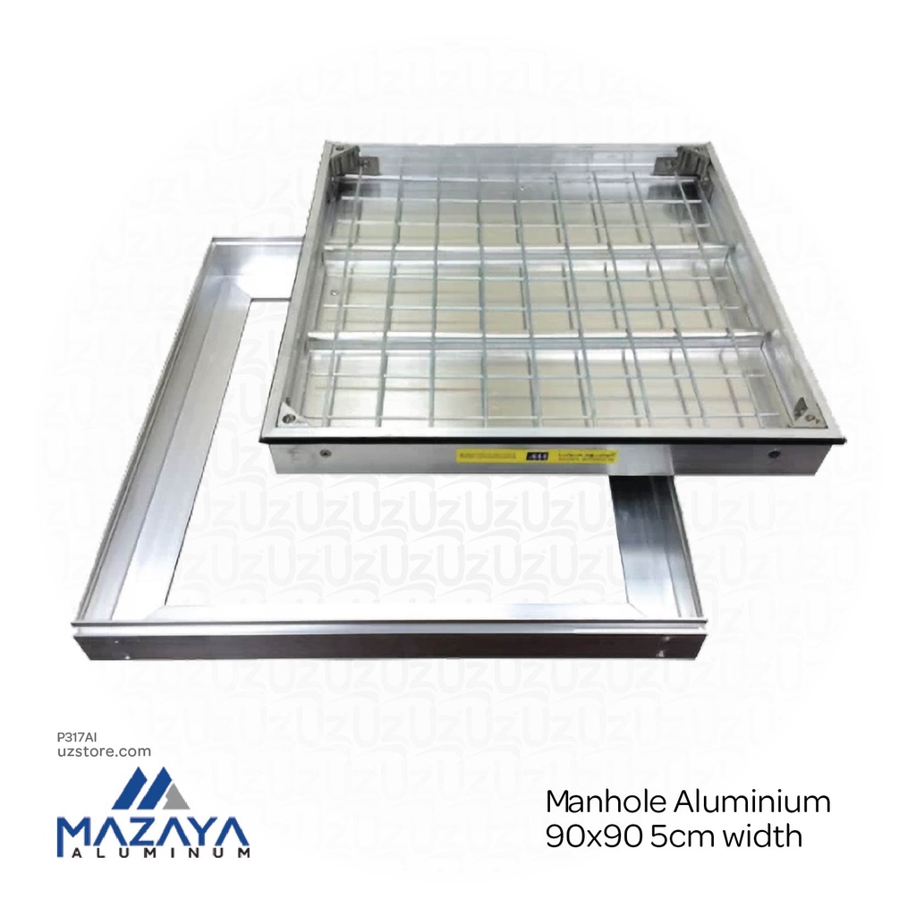 Mazaya Manhole Aluminium 90x90 5cm width