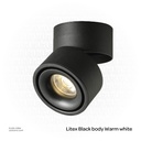 Litex Adjustable LED Focus Light Black body Warm white