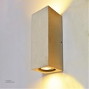 Grey Cement Led Outdoor Wall light 2*6W
 610008