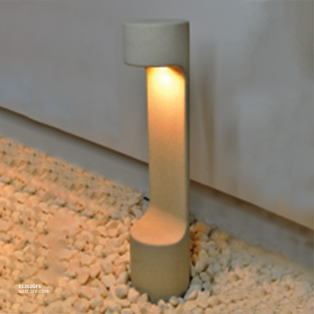 Grey Cement Led Outdoor Bollard Garden Light 6W
 610023