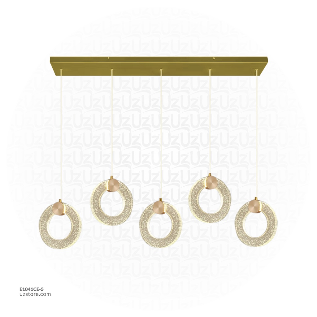 Chandelier 9399/5 GD   2 COLOR   crystal 75*10*100 30W