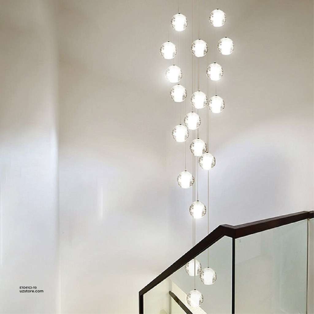 Chandelier 9373/19.  crystal Q55 H250 95W