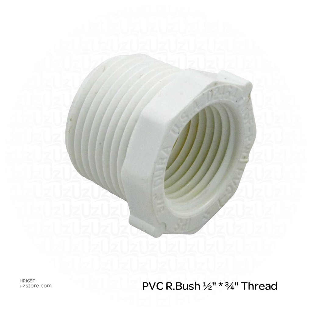 PVC R.Bush ½" * ¾" Thread