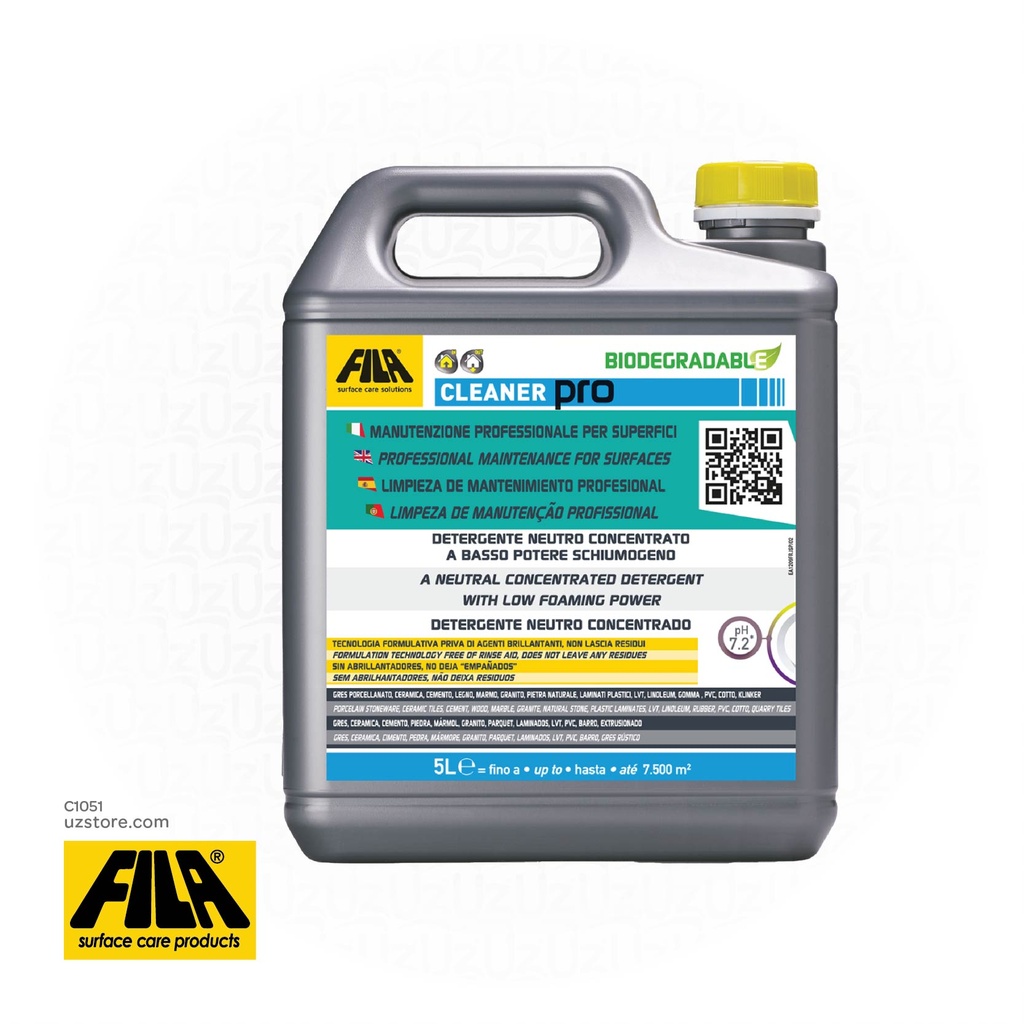 [C1051] FILA Cleaning Pro 5 Ltr Professional Maintenance for Surface