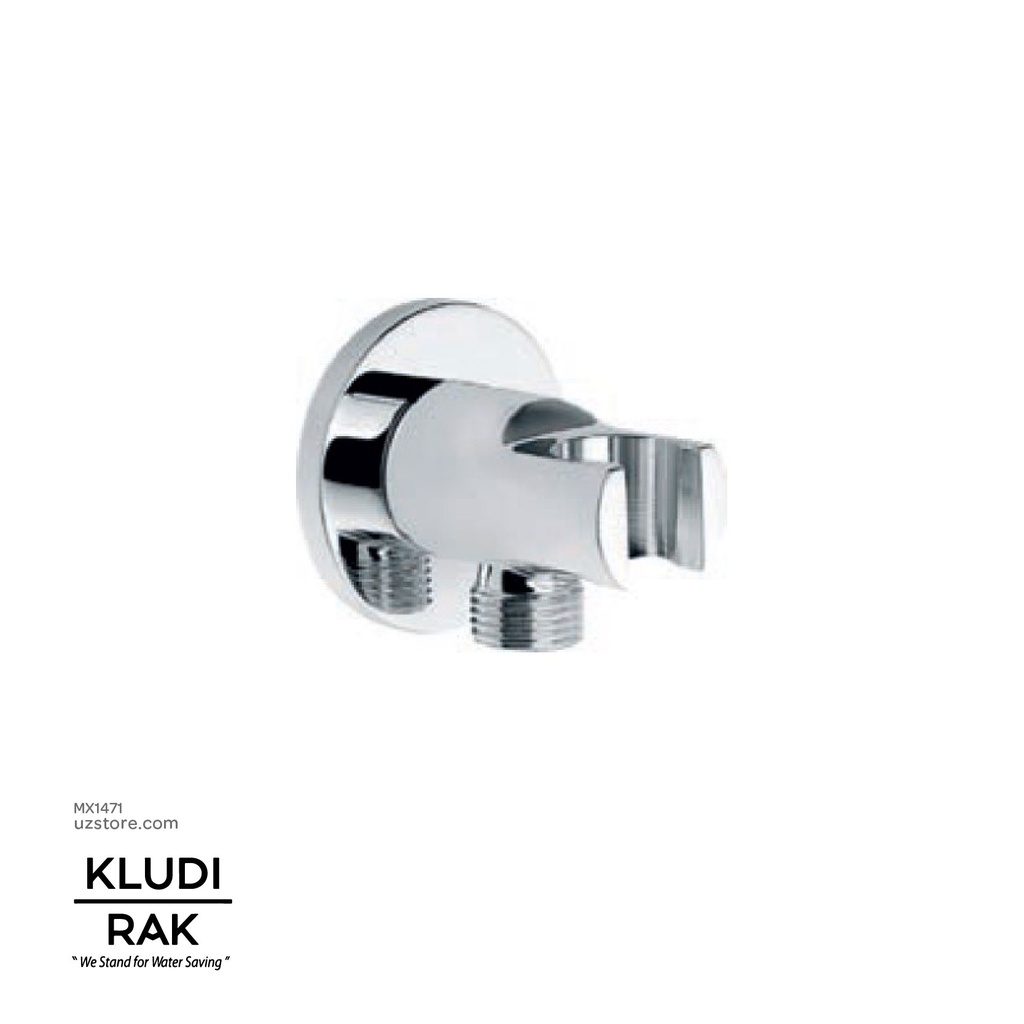 KLUDI RAK  Wall supply with shower holder DN15 Size 32x89mm RAK22082