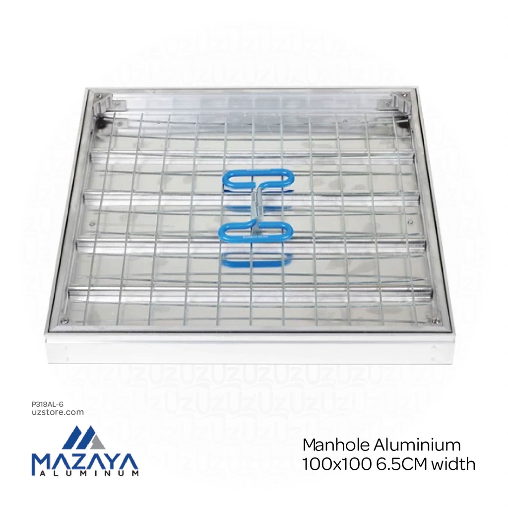 Mazaya Manhole Aluminium 100x100 6.5CM width
