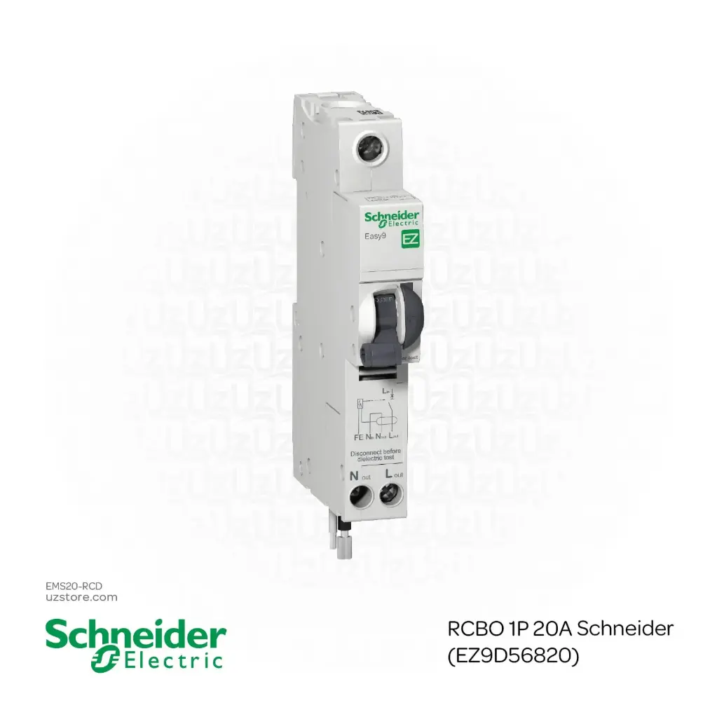 RCBO 1P 20A Schneider (EZ9D56820)