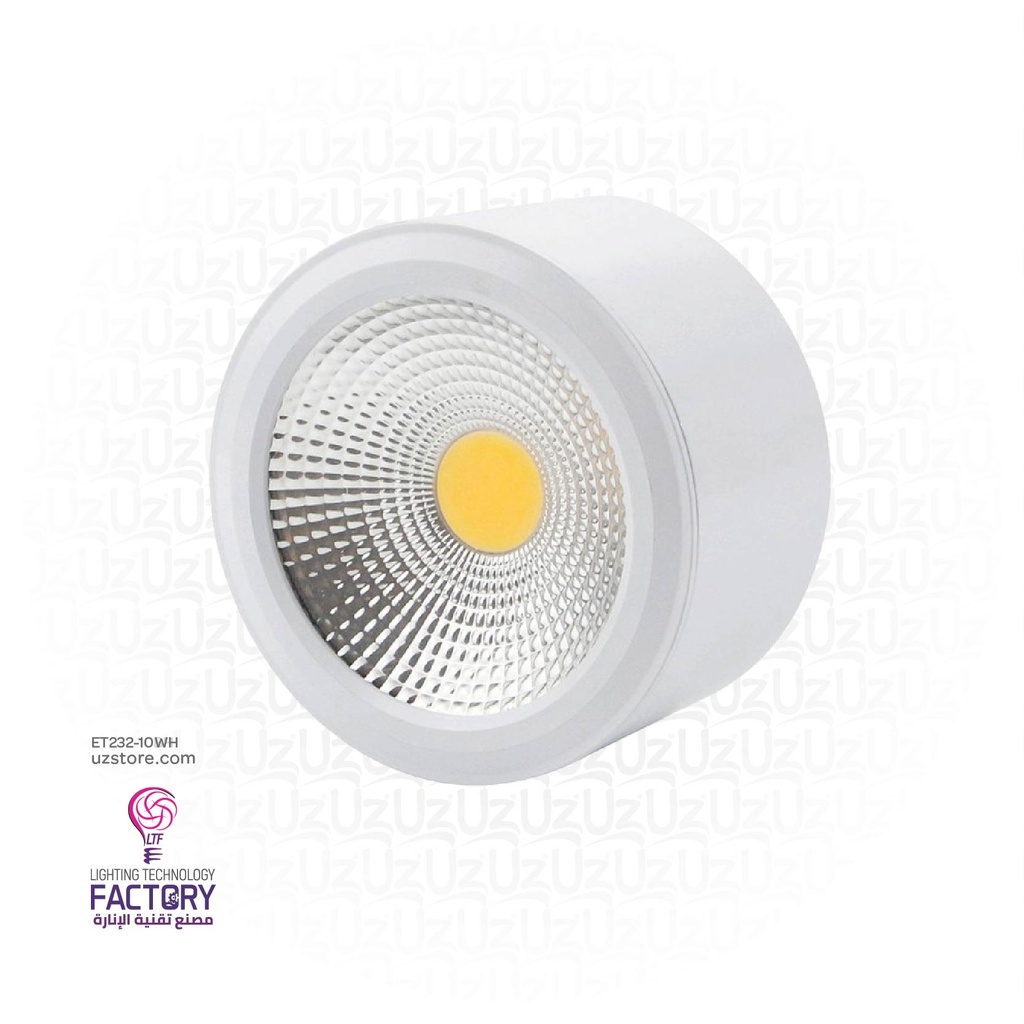 LTF 10W Surface Downlight Reta Pro white Daylight 6000K