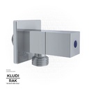 KLUDI RAK  Angle Valve 1/4 TURN- CP 1/2" x 1/2" with ABS handle RAK33008