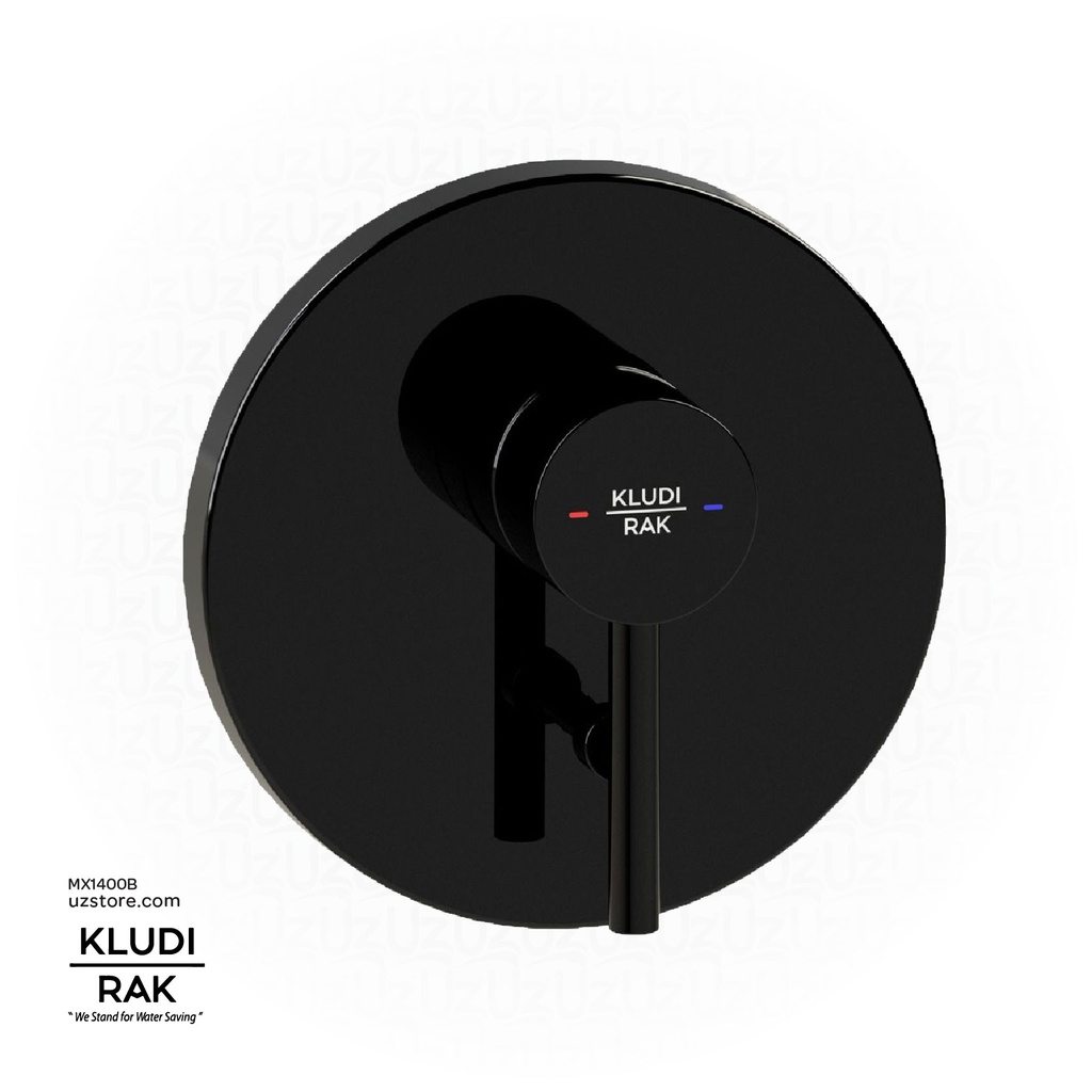KLUDI RAK Prime  Concealed single lever Bath & Shower mixer, trim set  Black RAK12075.BK