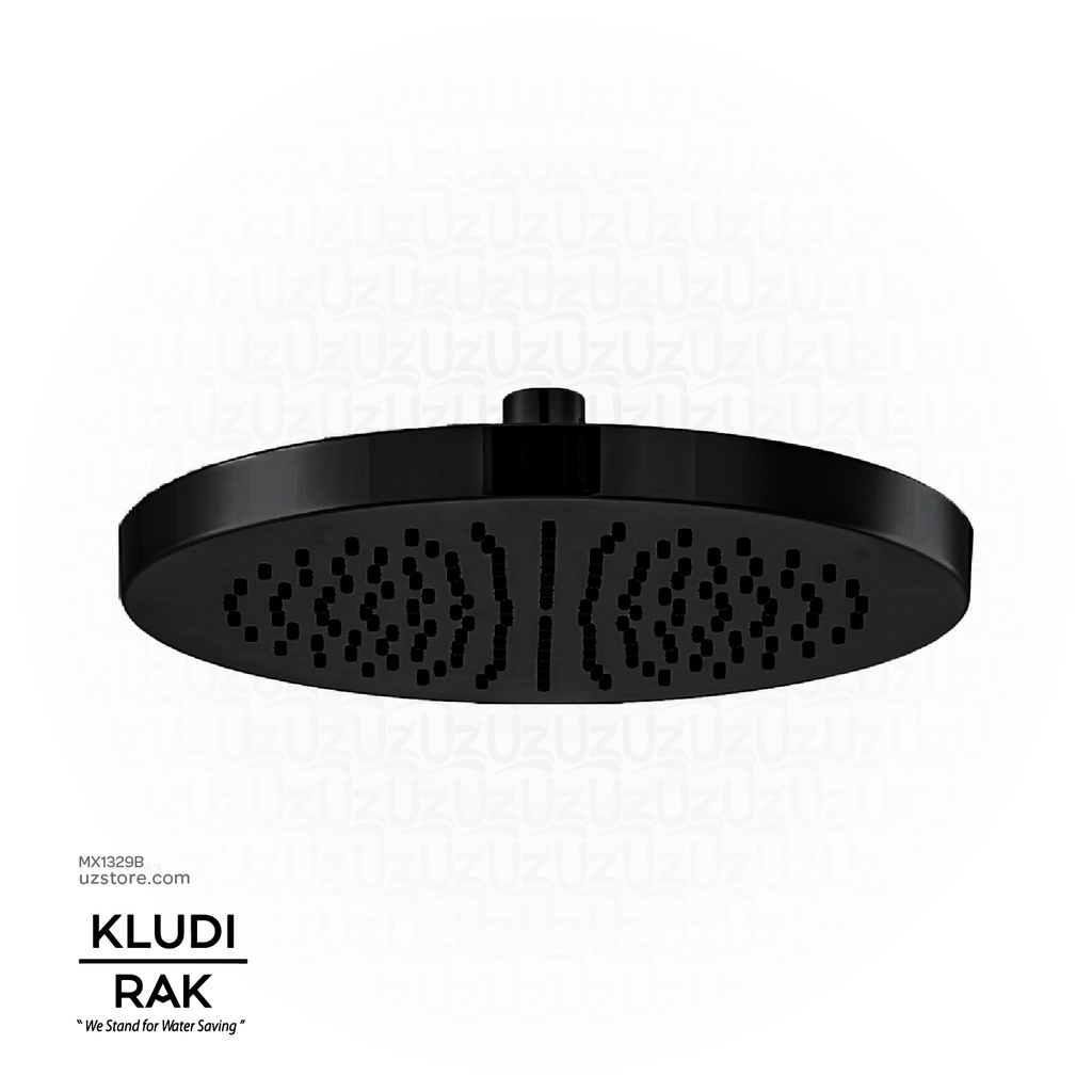 KLUDI RAK OVERHEAD SHOWER (250 MM) DN15      1/2" FEMALE THREAD  Black RAK12014.BK2