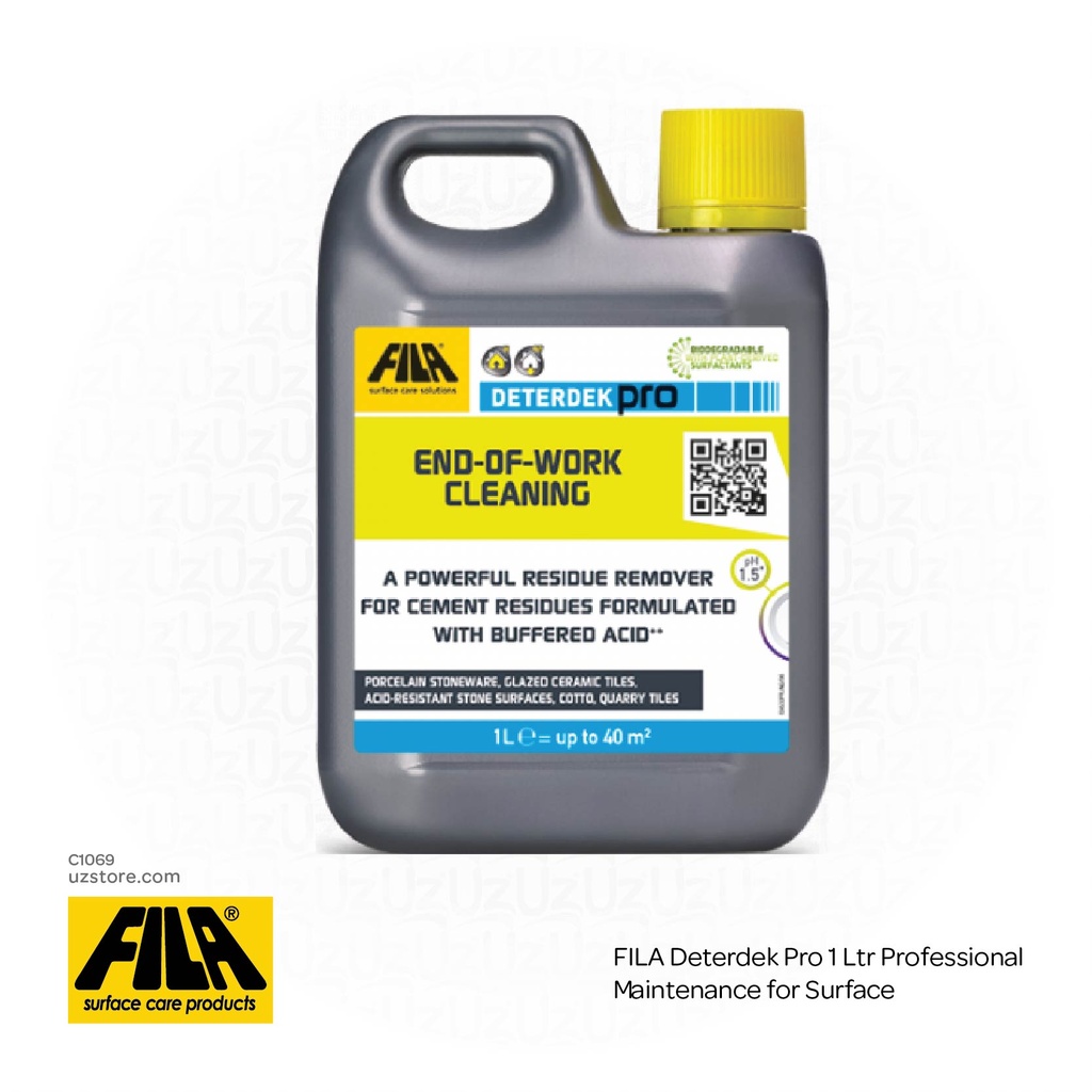 [C1069] FILA Deterdek Pro 1 Ltr Professional Maintenance for Surface