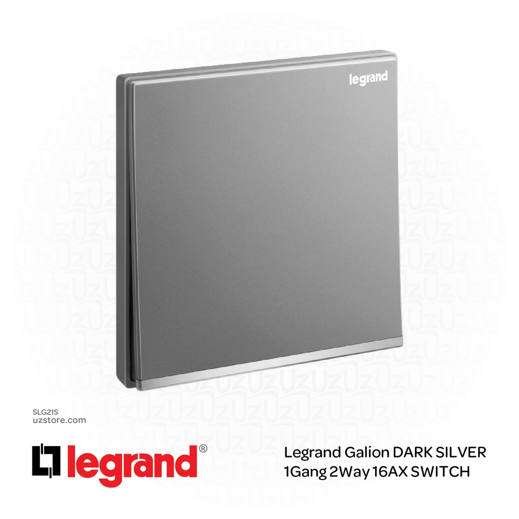 Legrand Galion DARK SILVER 1Gang 2Way 16AX SWITCH