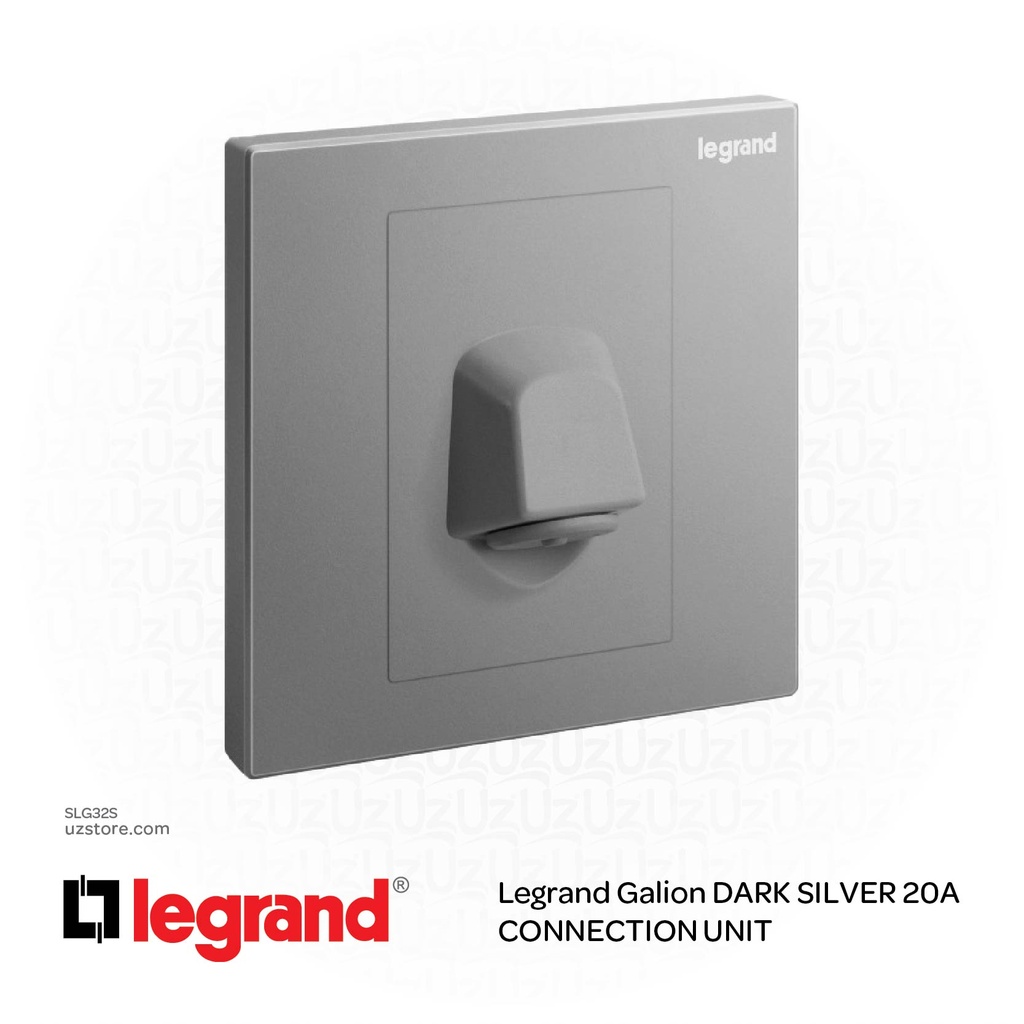 [SLG32S] مفتاح مخرج كهربائي ليجراند جاليون فضي داكن  20A CONNECTION UNIT