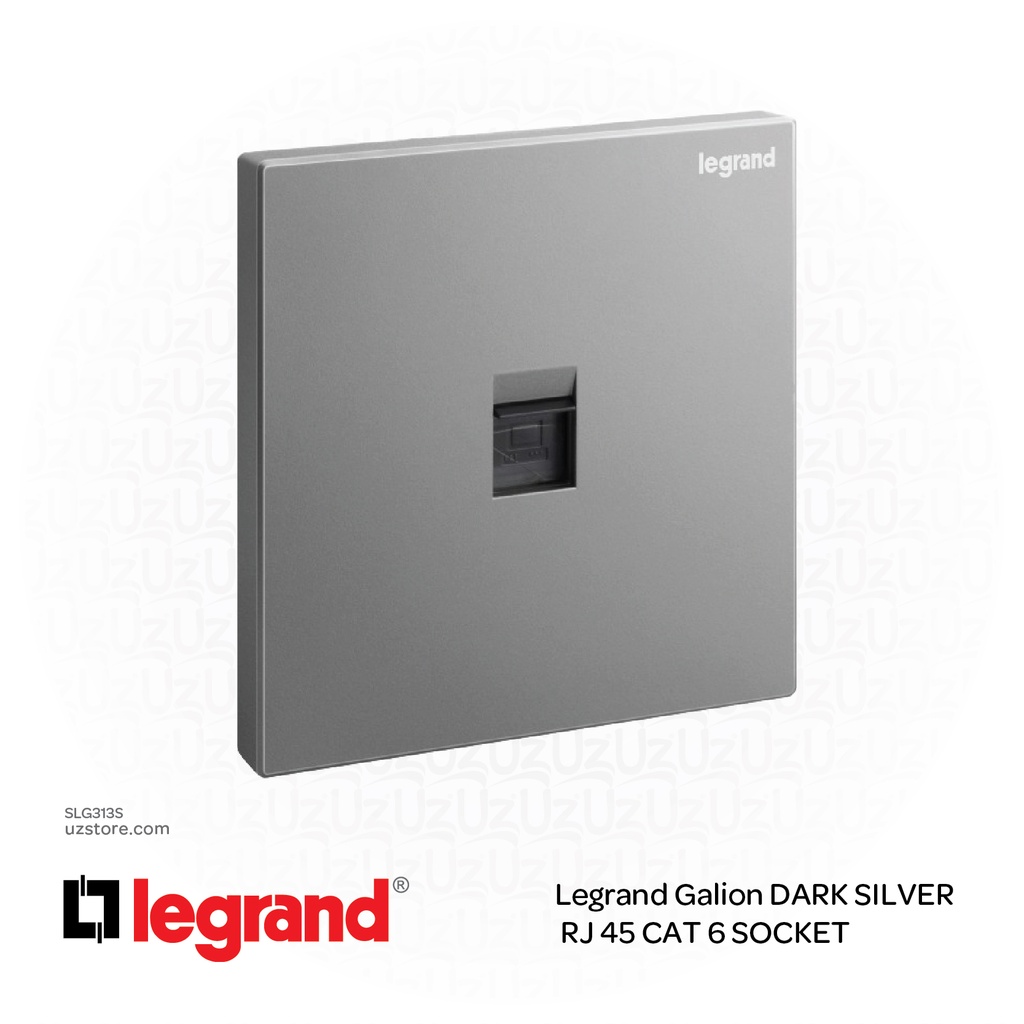 [SLG313S] Legrand Galion DARK SILVER RJ 45 CAT 6 SOCKET