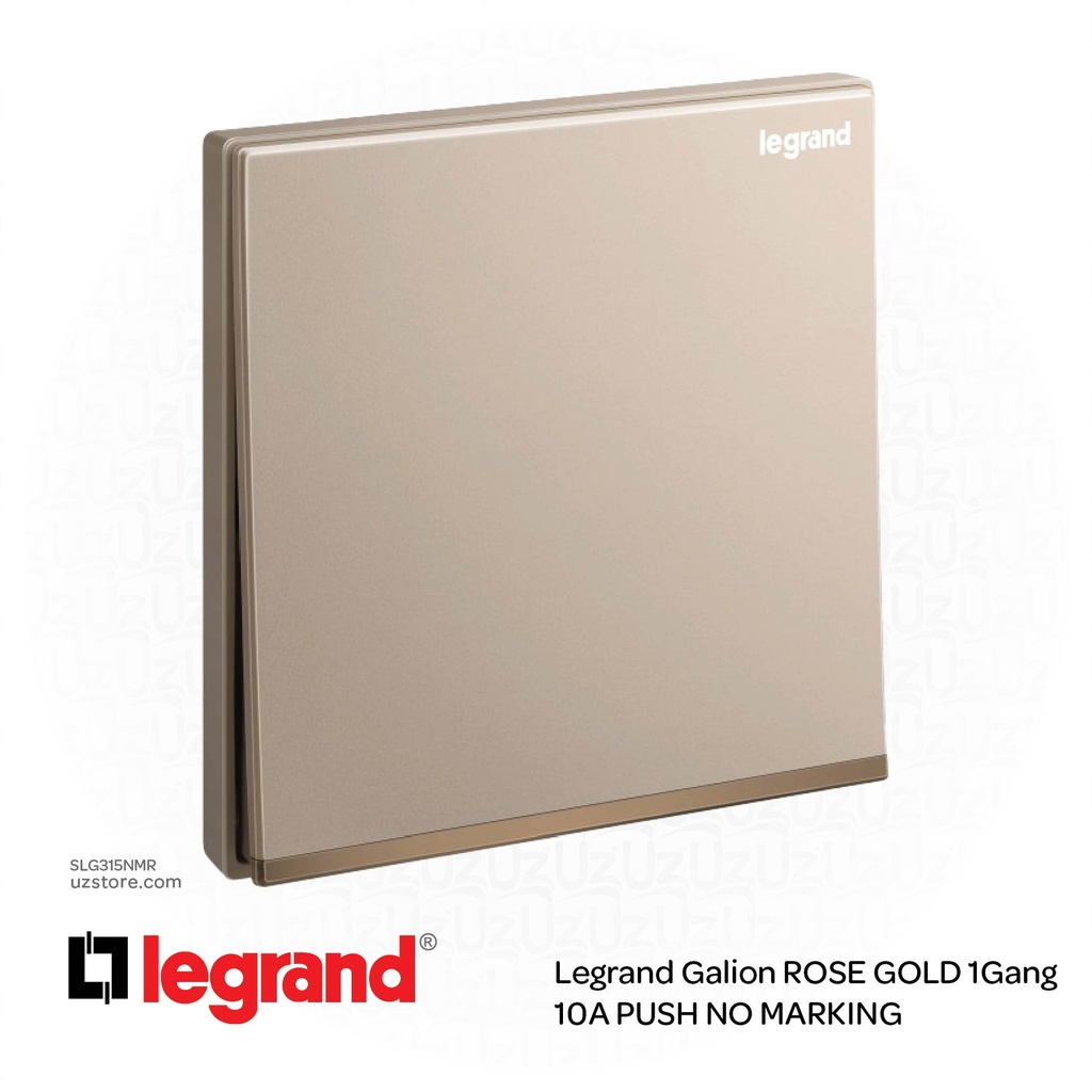 Legrand Galion ROSE GOLD 1Gang 10A PUSH NO MARKING