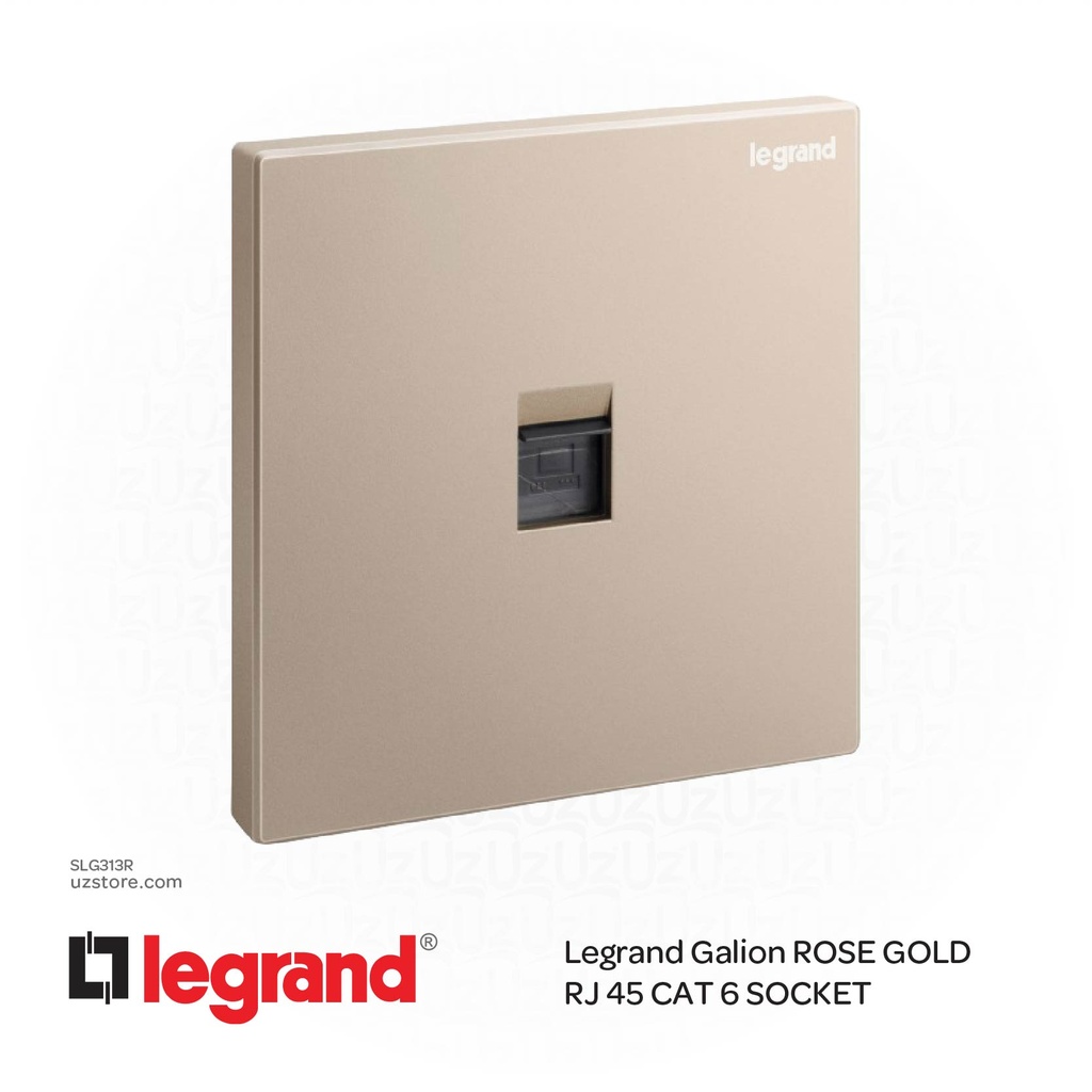 مفتاح شبكة ليجراند جاليون روز جولد  RJ 45 CAT 6 SOCKET