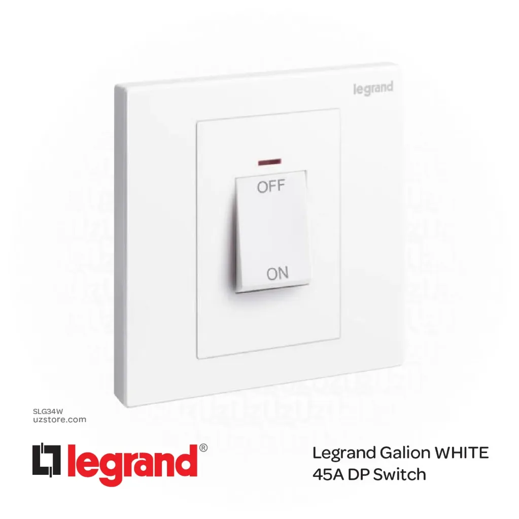 Legrand Galion WHITE 45A DP Switch
