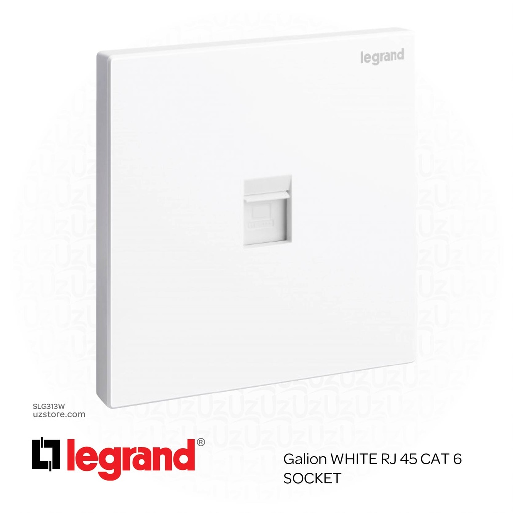 مفتاح شبكة ليجراند جاليون أبيض   RJ 45 CAT 6 SOCKET