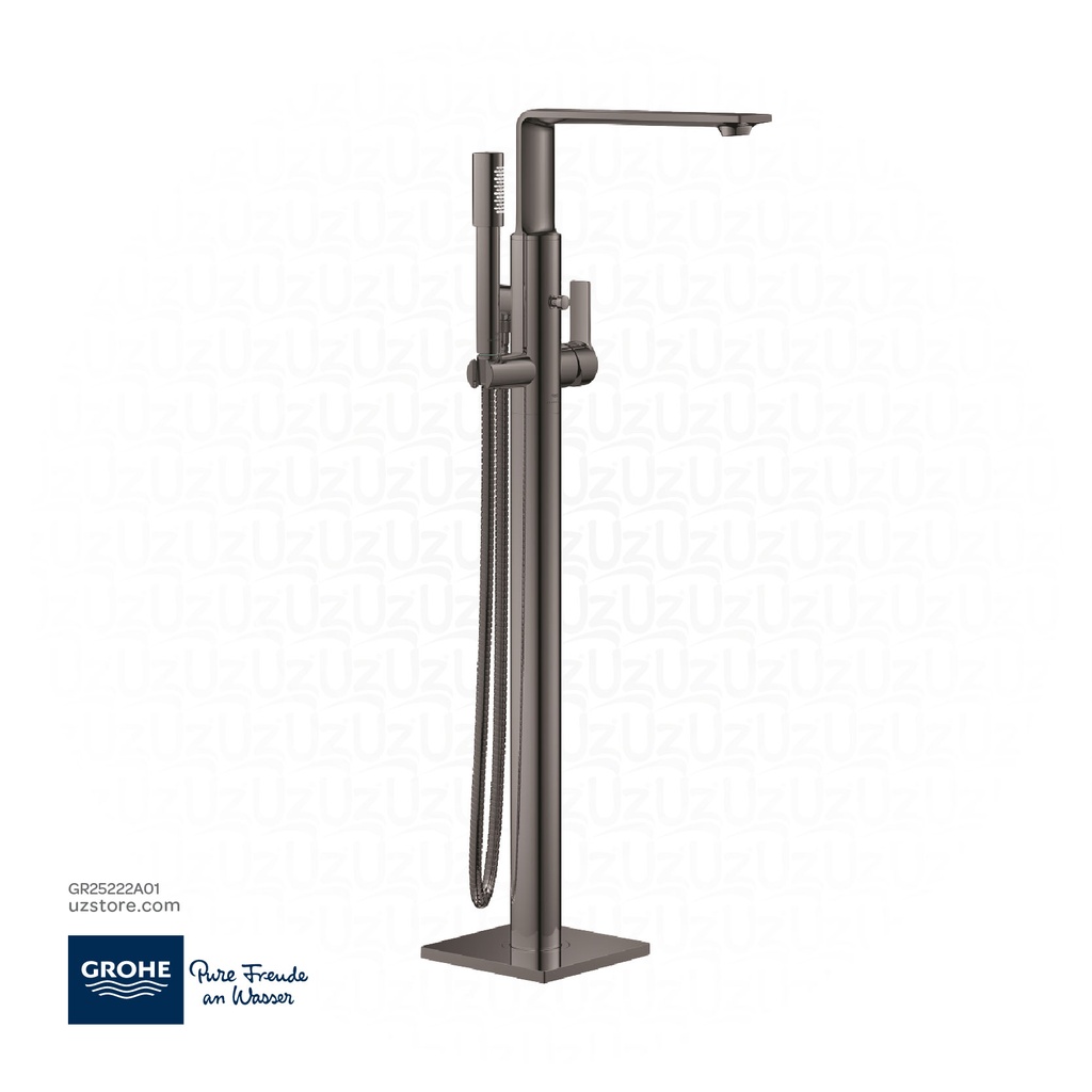 GROHE Allure Single-lever bath mixer 1/2" , floor mounted , 25222A01 , hard graphite