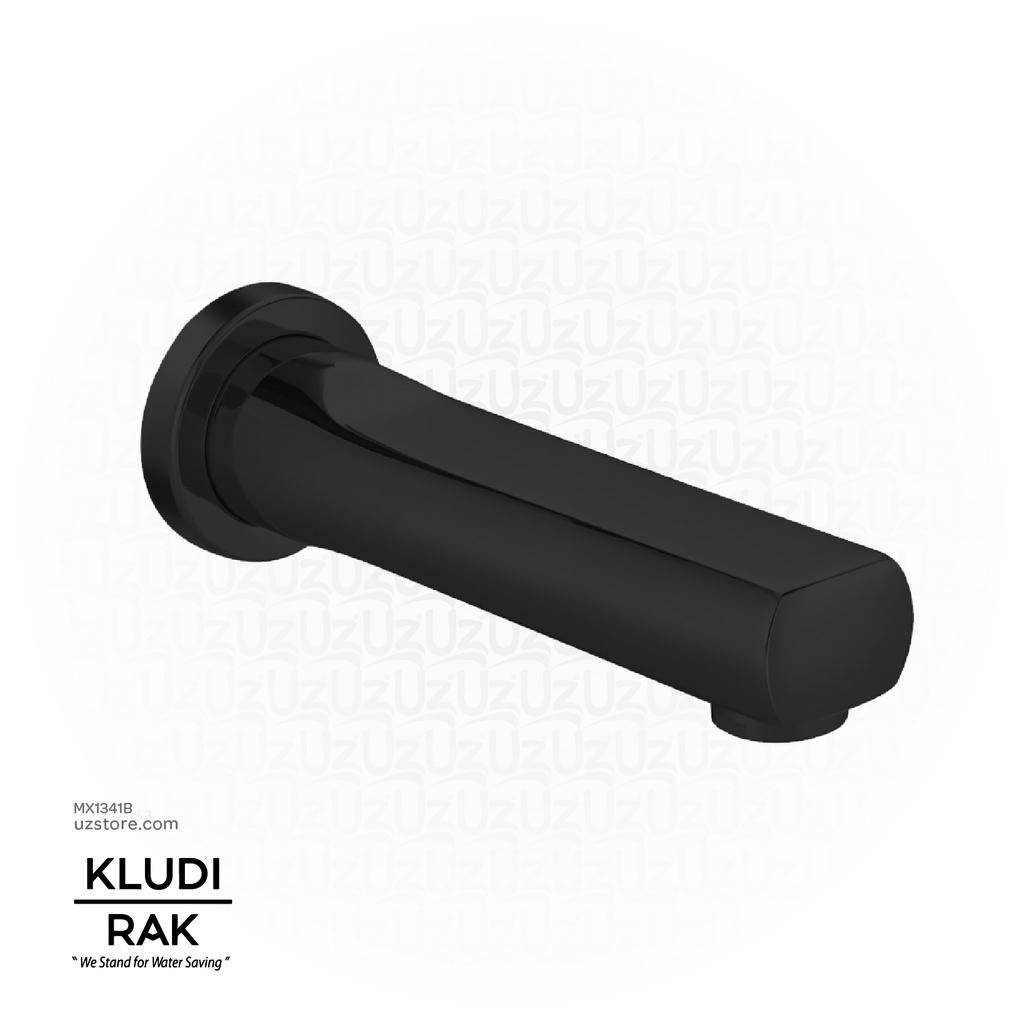 KLUDI RAK Polaris Wall-Mounted Bath Spout DN 15, 
Matt Black RAK10007.BK2