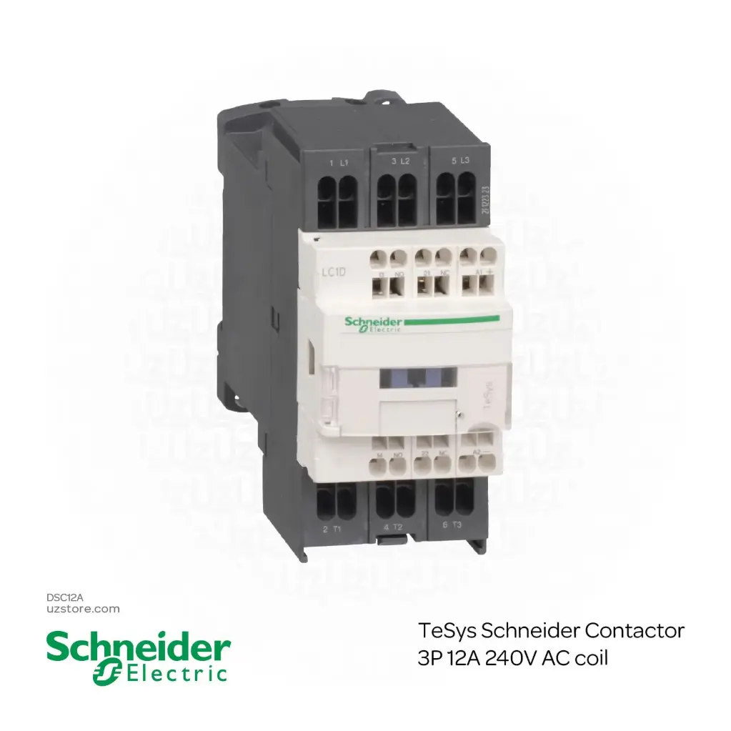 TeSys Schneider Contactor 3P 12A 240V AC coil