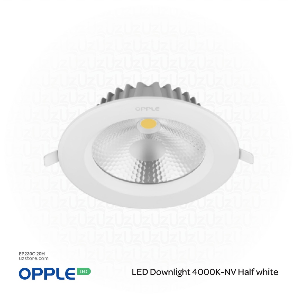 أوبل إضاءة ليد سقفية غاطسة كوب 20 واط، 4000 كلفن لون أبيض مصفر طبيعي
OPPLE LED RC-E COB R150