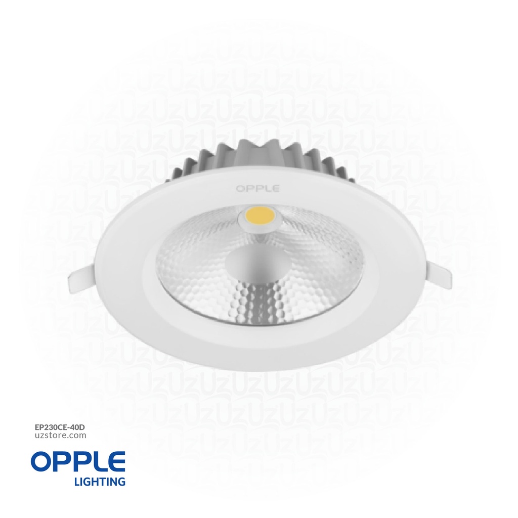 أوبل إضاءة ليد سقفية غاطسة كوب 40 واط، 6500 كلفن لون ضوء نهاري أبيض
OPPLE LED RC-E COB R200