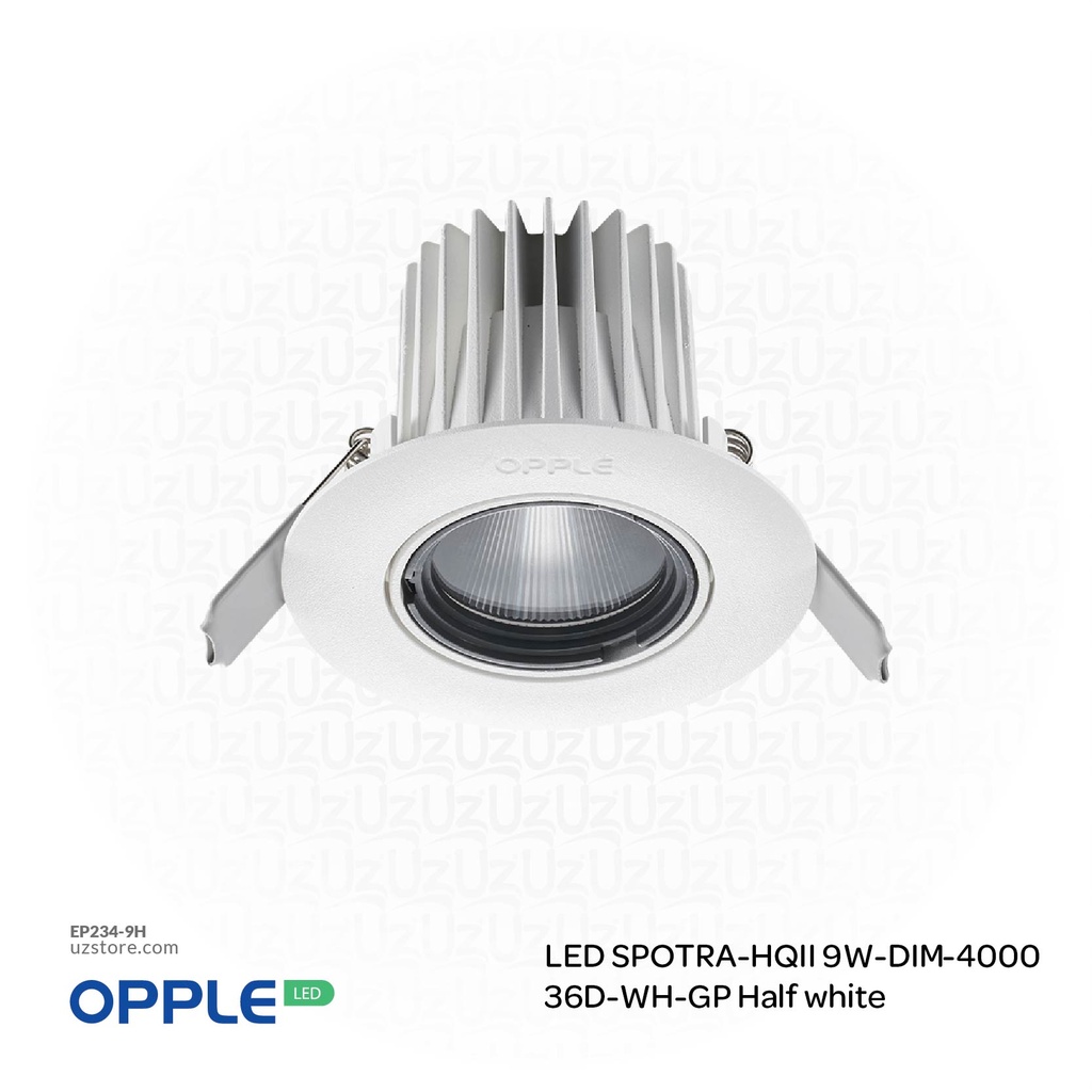 OPPLE LED Spot Light ECOMAX-HQII  9W DIM 36D WH-GP , 4000K Natural White 