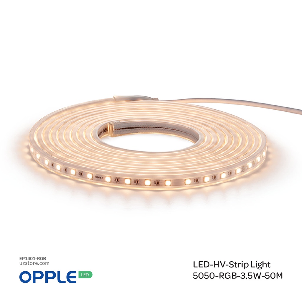 أوبل إضاءة ليد شريط إنارة 3.5 واط لكل متر، بطول 50 متر
OPPLE HV-Strip Light 5050-RGB