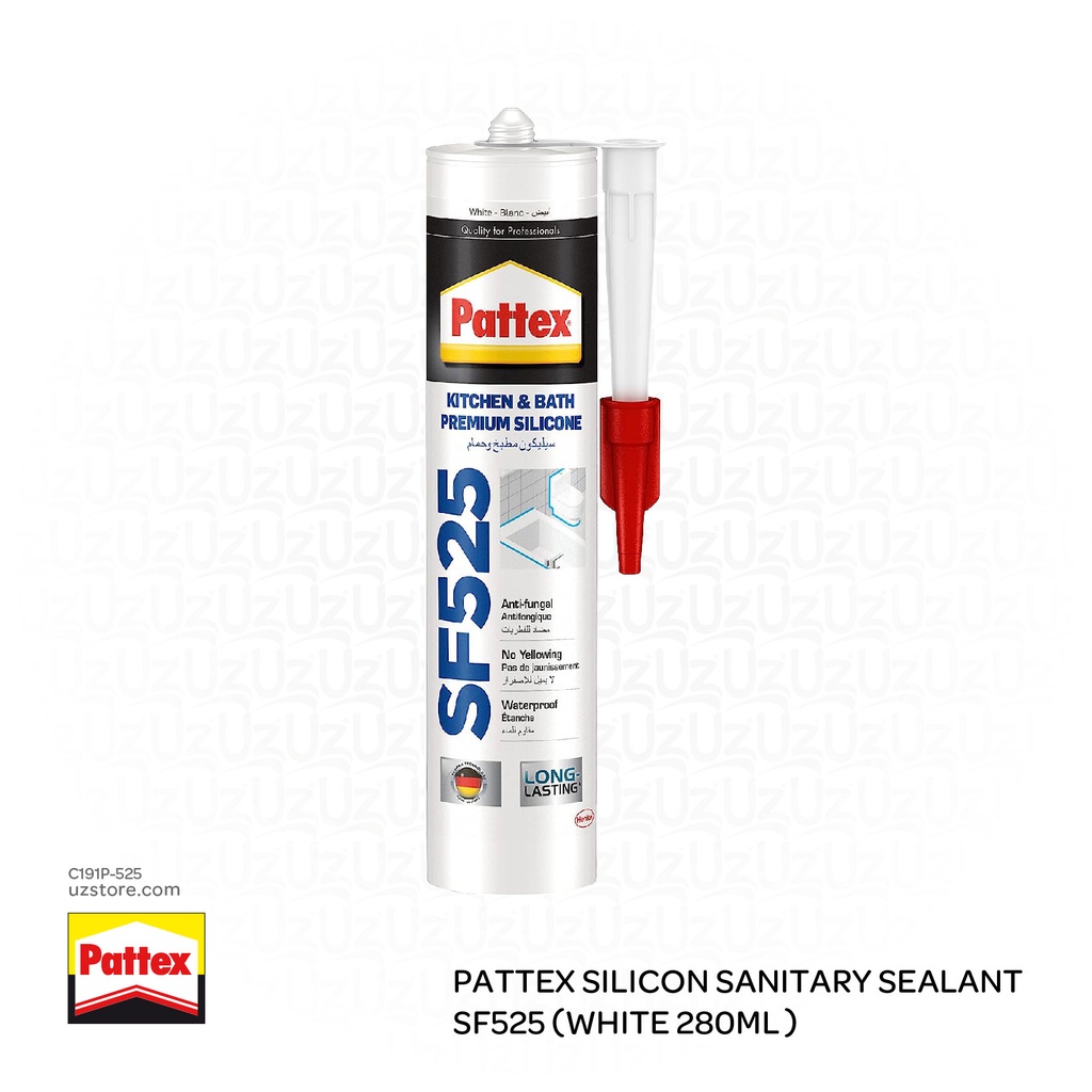 باتكس مانع تسرب السيليكون للأغراض الصحية SF525 (أبيض 280 مل)