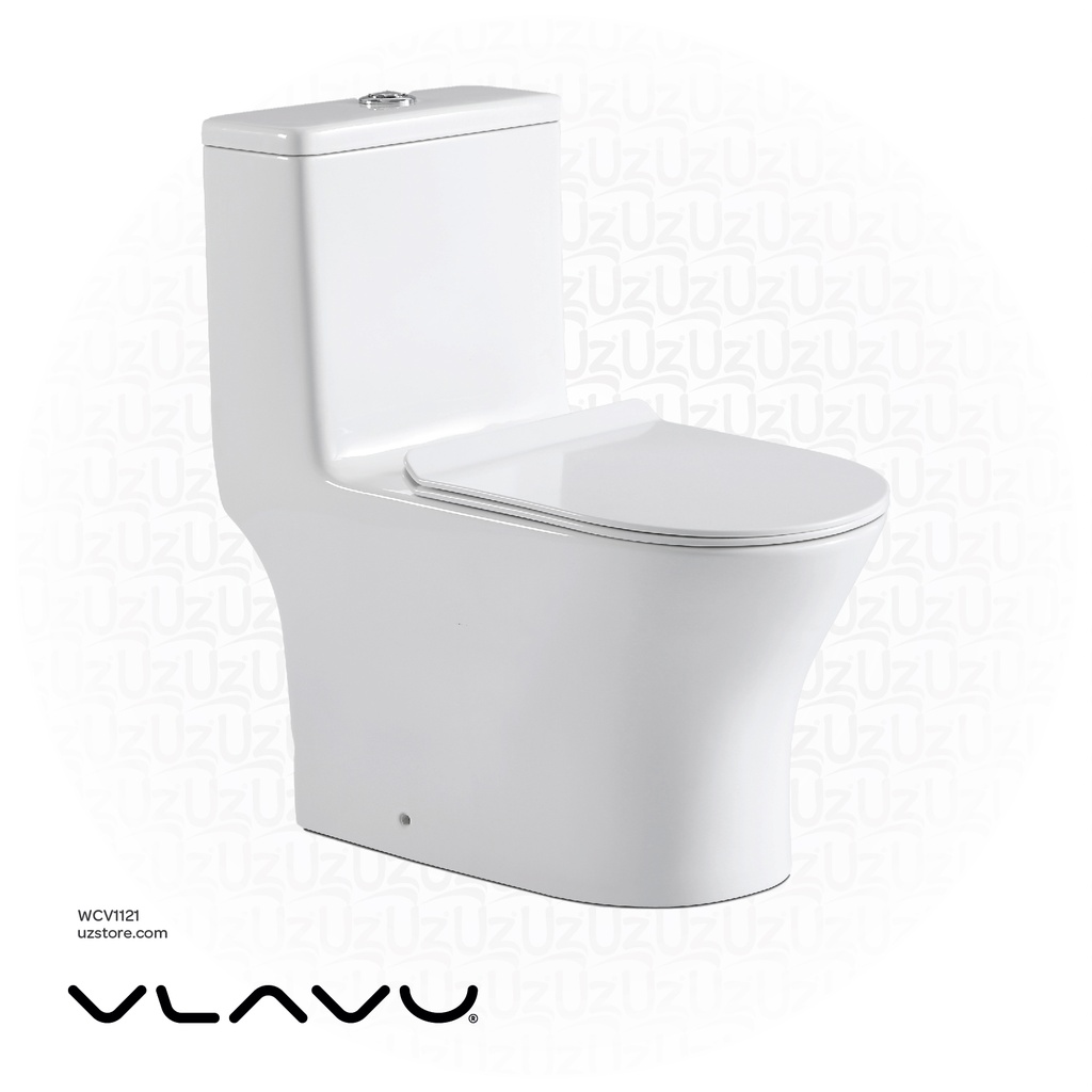 Vlavu WC one piece ( Toilet ) S-trap 250mm , UF seat cover S-trap 250mm , UF seat cover 670*350*760mm CB. 12.0105