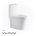 Vlavu WC one piece ( Toilet ) S-trap 250mm , UF seat cover 680x390x780mm CB. 12.0024