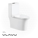 Vlavu Siphonic one-piece toilet S-trap 300mm , UF seat cover 680*390*775mm CB.12.0069