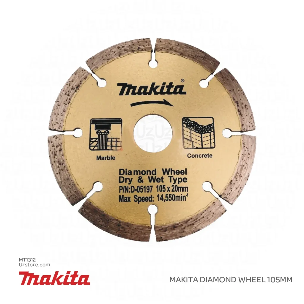 Makita DIAMOND WHEEL 105MM (SEG, DRY) D05197 MAK/100/D05197 (CD21)