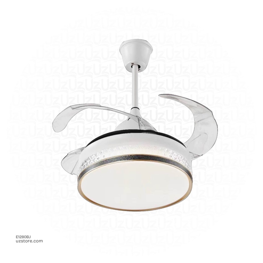 مروحة ثريا ومصباح LED