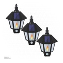 Outdoor Solar light bundle 6W bundle  (Fire) with sensor