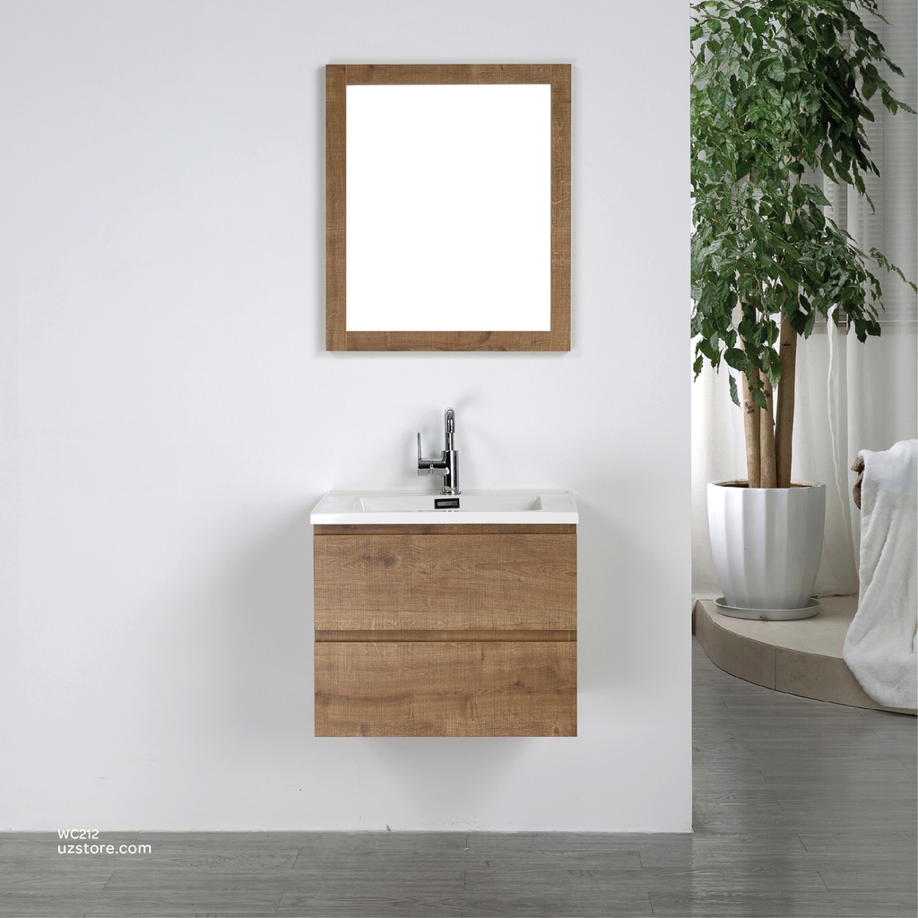 Polymarble WashBasin With Polywood Cabinet and Mirror  KZA-2120060 600*480*500