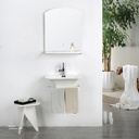 PolyMarble WashBasin, Led Mirror and Shelf KZA-2055060 600*450*350