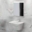 PolyMarble WashBasin, LED Mirror and Shelf KZA-1855060 600*450*350