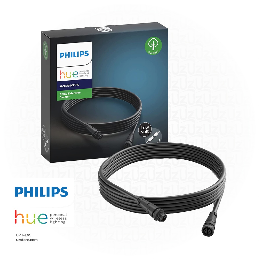 PHILIPS Hue LV Cable 2,5m EU related articles black , 915005641701