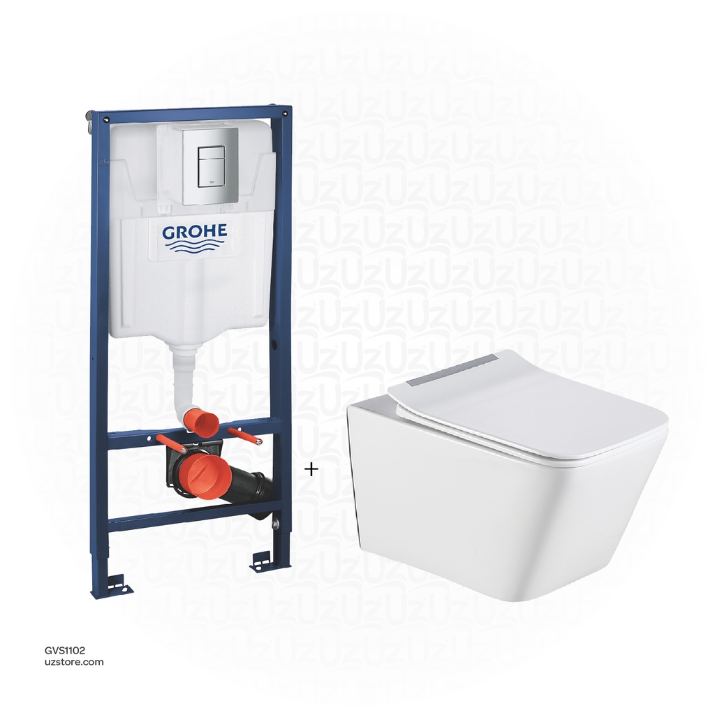 Concealed WC Bundle 102 (GROHE Rapid SL +Vlavu WC Wall Hung)