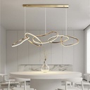 Led Pendant Light  Curves ABM-8828-18 180W gold 