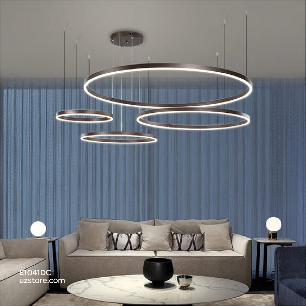 مصباح تعليق LED دائري 100W YC611 أسود 