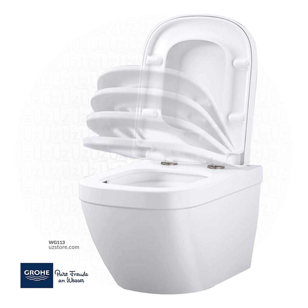 EURO Ceramic wc wall hung + EURO ceramic wc-seat soft close  GROHE