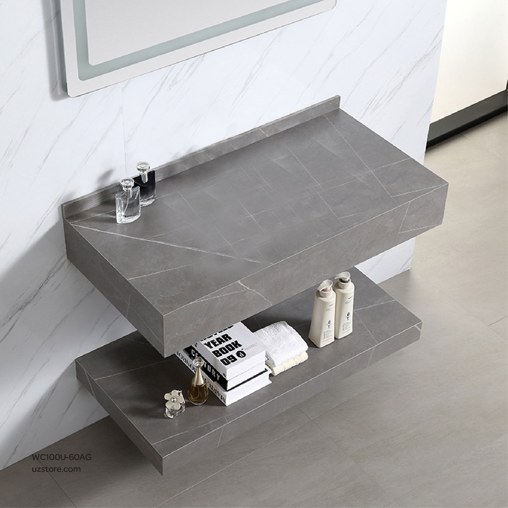 Sintered stone UP counter without basin 60C Armani gray  60x50x13cm,  Up