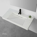 Sintered stone basin Sink on the middle 120S Volakas white  120x50x13cm