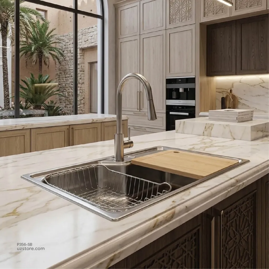 Kitchen Sink Double Bowl S.S LAY-ON (SB8050)
