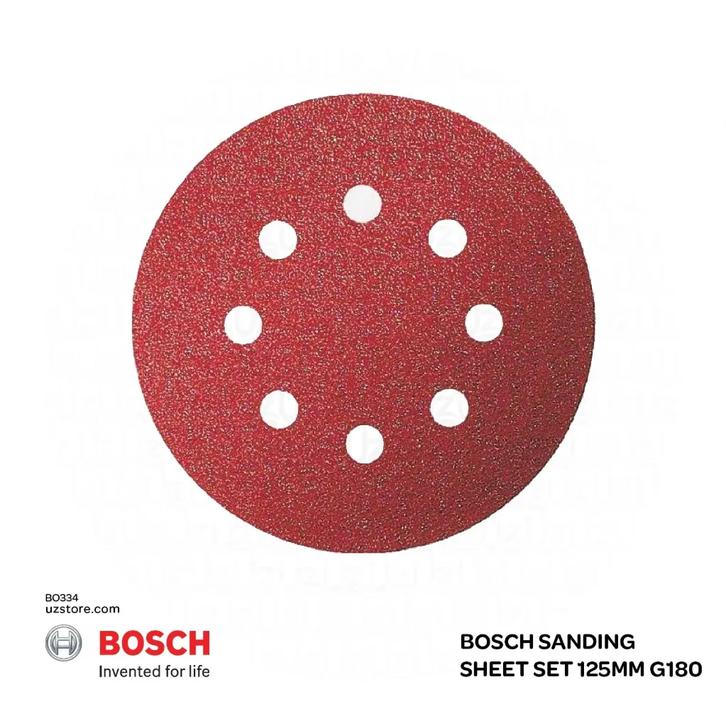 Bosch Sanding sheet set 125MM G180