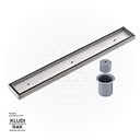 KLUDI RAK Shower Channel Tile Insert with Smell Prevention and opening key  Channel 300x80mm SS 304 Satin - finish RAK90720